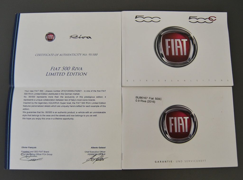 FIAT 500C 0.9 TwinAir Turbo 105CV Riva 095/500 Special Ed - 13