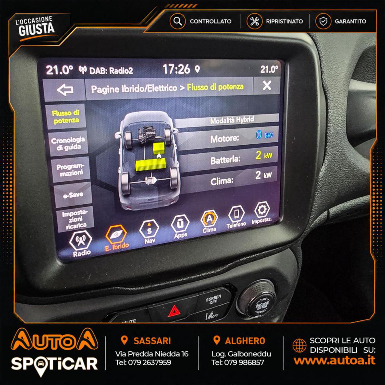 JEEP Renegade 1.3 T4 190CV PHEV 4xe AT6 Limited - 36