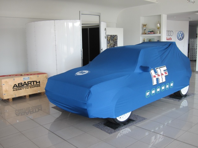 Lancia Delta Integrale & Evo HF Autoplane Car Cover Copriauto Autoabdeckung  blau
